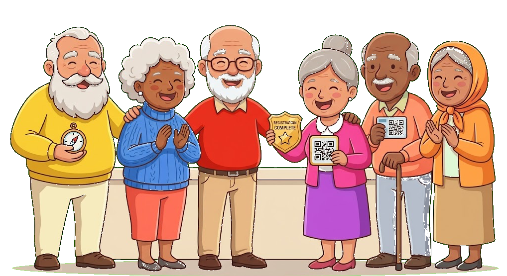 An image of people celebrating your registration